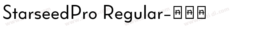 StarseedPro Regular字体转换